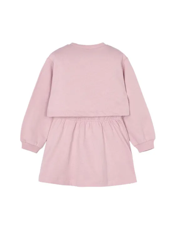 Mayoral Komplet bluza i sukienka 4927 Różowy Regular Fit