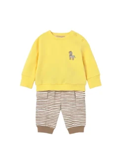 Mayoral Komplet 2 par spodni dresowych i 2 bluz 1628 Beżowy Regular Fit