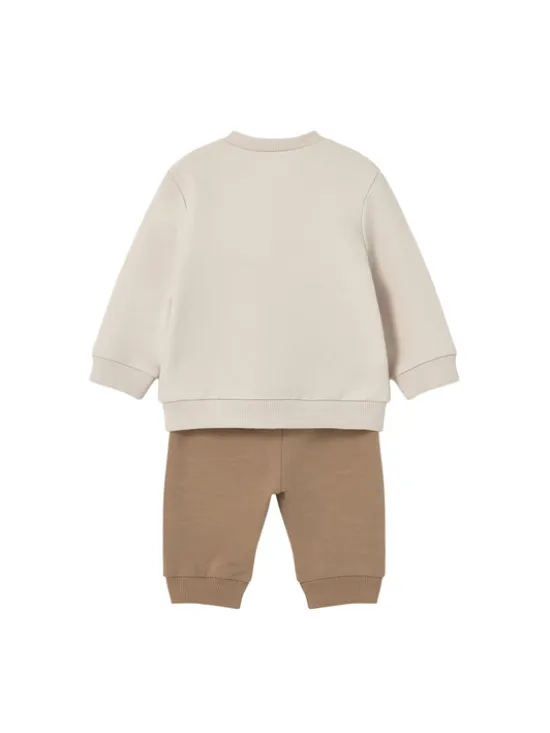 Mayoral Komplet 2 par spodni dresowych i 2 bluz 1628 Beżowy Regular Fit