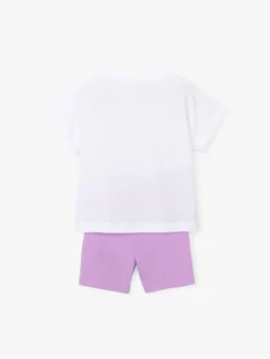 Mayoral Komplet t-shirt i legginsy 3731 Biały Regular Fit