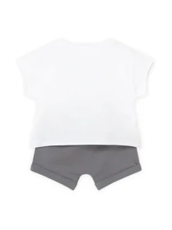 Mayoral Komplet 2 t-shirtów i spodenek 1626 Kolorowy Regular Fit