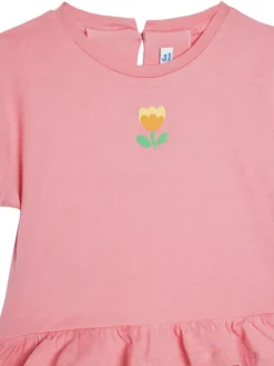 Mayoral Komplet 2 t-shirtów i spodenek 1206 Różowy Regular Fit