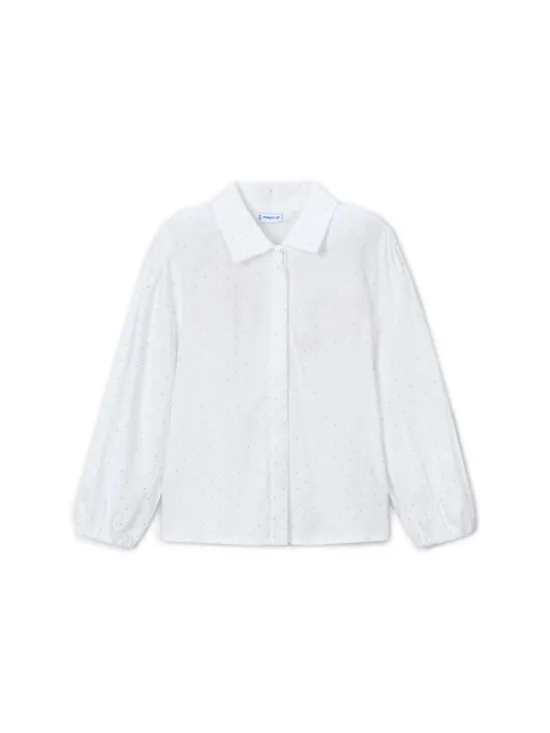 Mayoral Koszula 4133 Biały Regular Fit