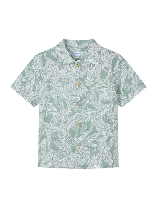 Mayoral Koszula 3115 Zielony Regular Fit