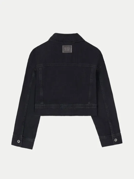 Mayoral Kurtka jeansowa 6405 Czarny Regular Fit