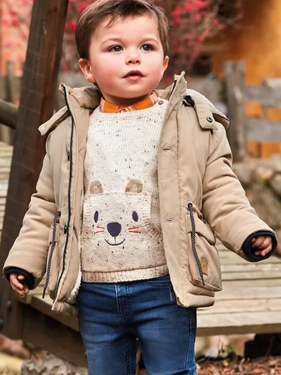 Mayoral Parka 2.439 Beżowy Regular Fit