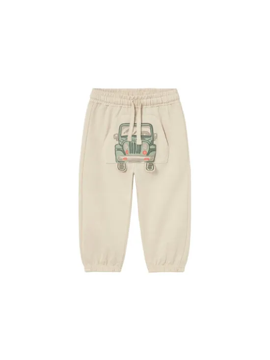 Mayoral Spodnie dresowe 1525 Beżowy Regular Fit
