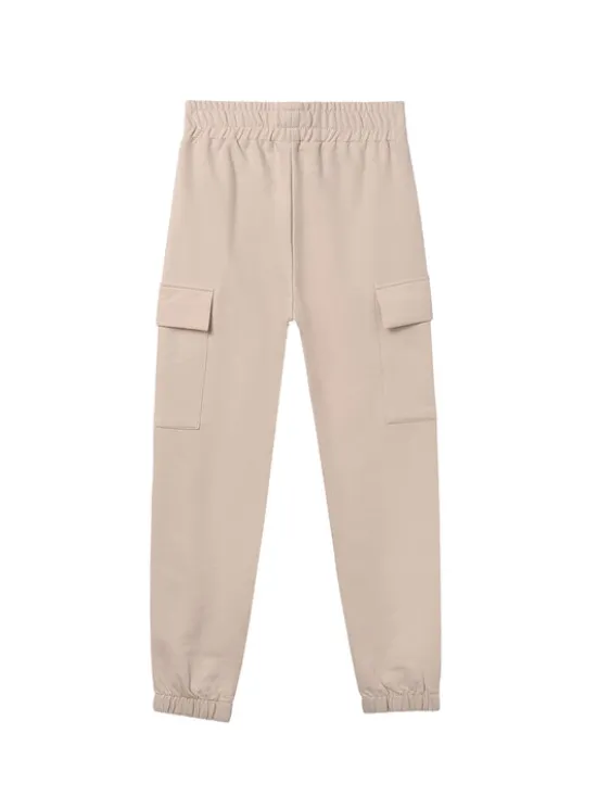 Mayoral Spodnie dresowe 7578 Beżowy Regular Fit