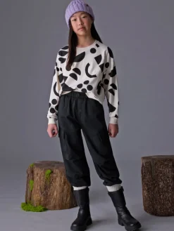 Mayoral Spodnie dresowe 7578 Czarny Regular Fit