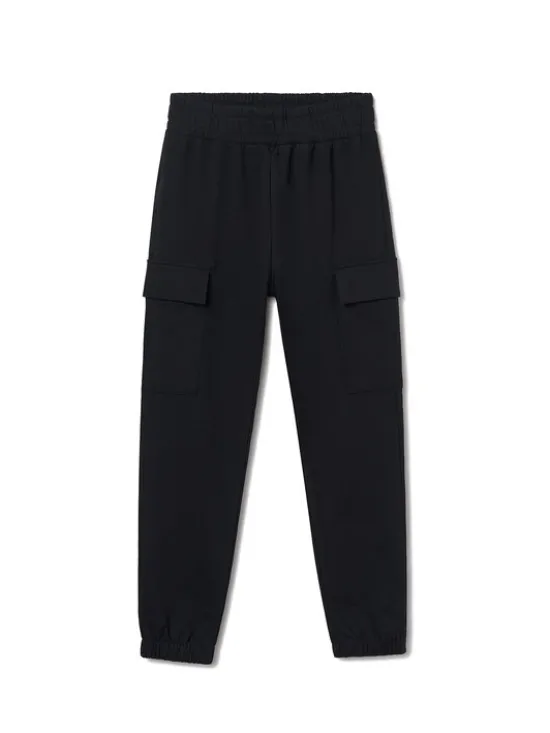 Mayoral Spodnie dresowe 7578 Czarny Regular Fit