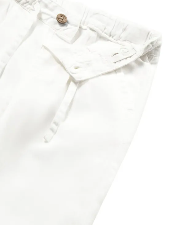 Mayoral Spodnie materiałowe 1523 Biały Relaxed Fit