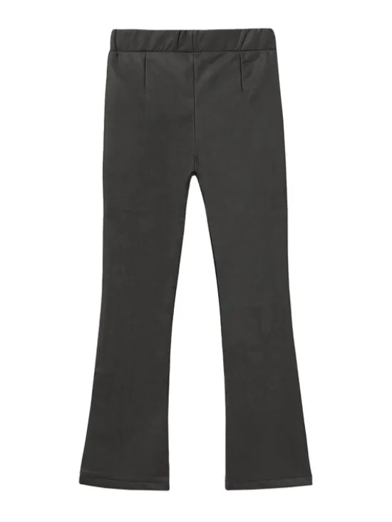 Mayoral Spodnie z imitacji skóry 7757 Czarny Regular Fit