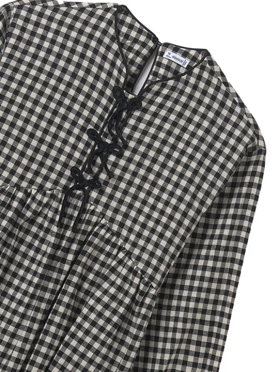 Mayoral Sukienka codzienna 7916 Czarny Regular Fit