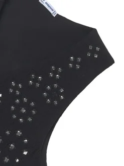 Mayoral Sukienka codzienna 7910 Czarny Regular Fit