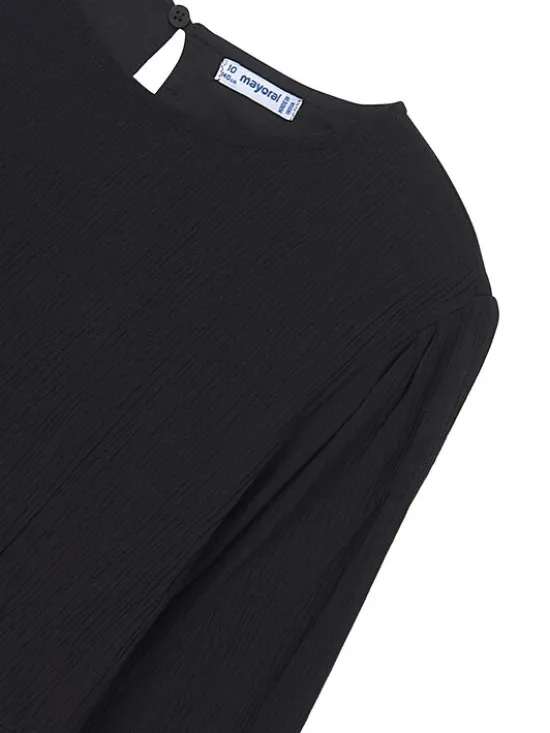 Mayoral Sukienka codzienna 7910 Czarny Regular Fit