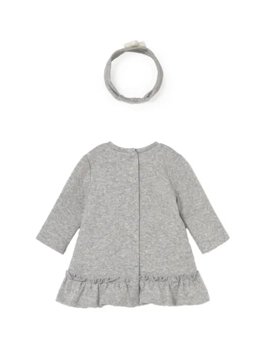Mayoral Sukienka codzienna 2809 Szary Regular Fit