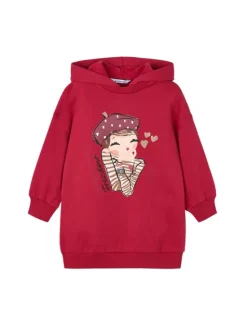Mayoral Sukienka dzianinowa 4928 Czerwony Regular Fit