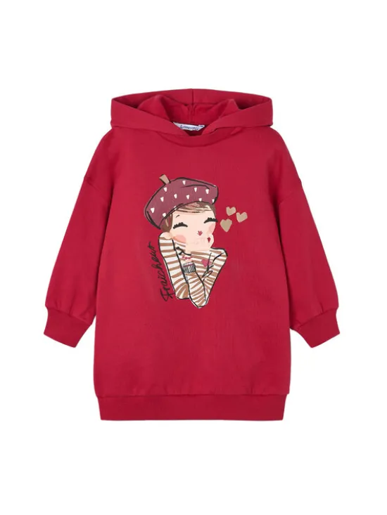 Mayoral Sukienka dzianinowa 4928 Czerwony Regular Fit