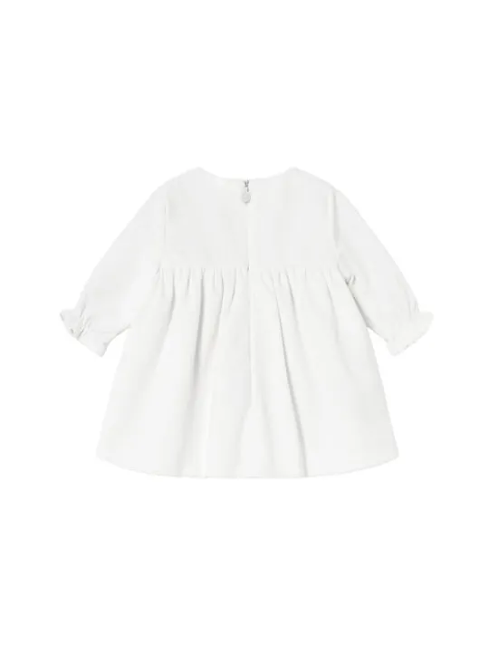 Mayoral Sukienka elegancka 2819 Écru Regular Fit