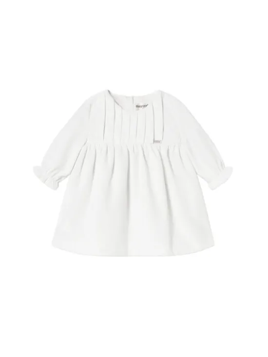 Mayoral Sukienka elegancka 2819 Écru Regular Fit