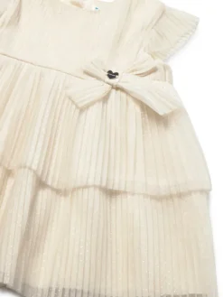 Mayoral Sukienka elegancka 1908 Kremowy Regular Fit