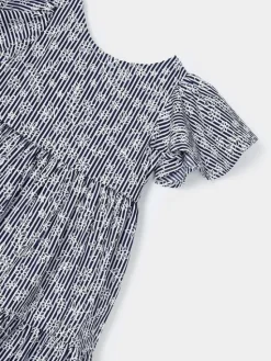 Mayoral Sukienka letnia 3940 Granatowy Regular Fit