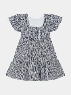 Mayoral Sukienka letnia 3940 Granatowy Regular Fit