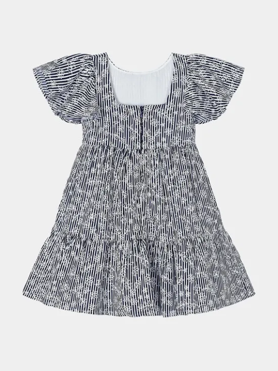 Mayoral Sukienka letnia 3940 Granatowy Regular Fit