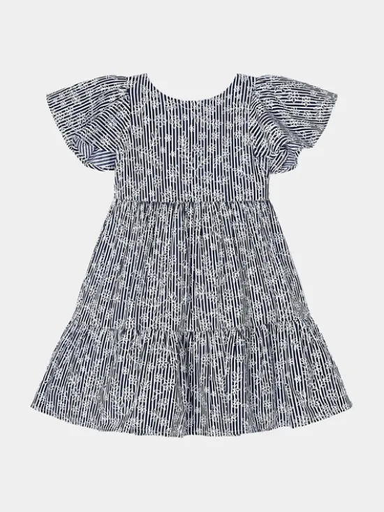 Mayoral Sukienka letnia 3940 Granatowy Regular Fit