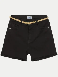 Mayoral Szorty jeansowe 275 Czarny Regular Fit