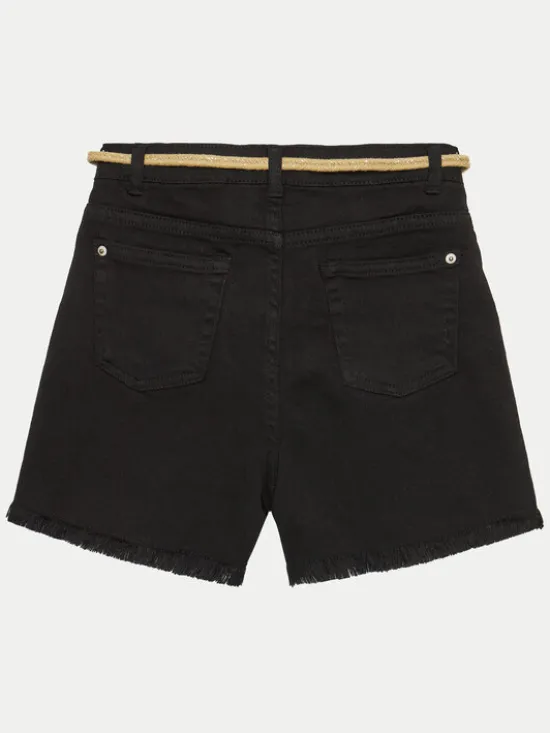 Mayoral Szorty jeansowe 275 Czarny Regular Fit
