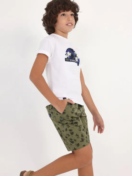 Mayoral Szorty materiałowe 6262 Khaki