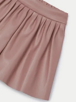 Mayoral Szorty z imitacji skóry 4907 Różowy Regular Fit