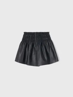Mayoral Szorty z imitacji skóry 4950 Czarny Relaxed Fit