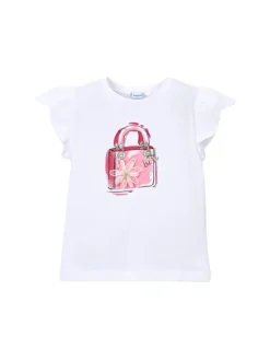 Mayoral Top 3002 Biały Regular Fit