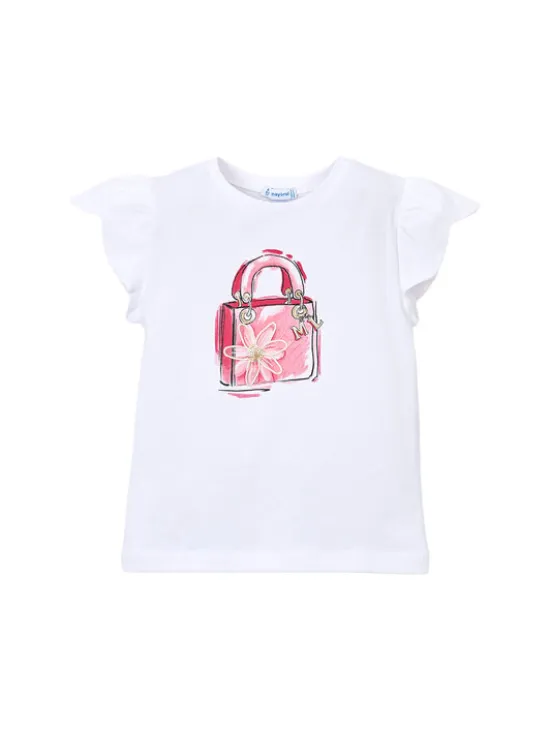 Mayoral Top 3002 Biały Regular Fit