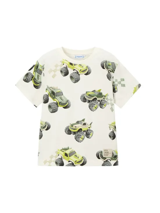 Mayoral T-Shirt 3068 Biały Regular Fit