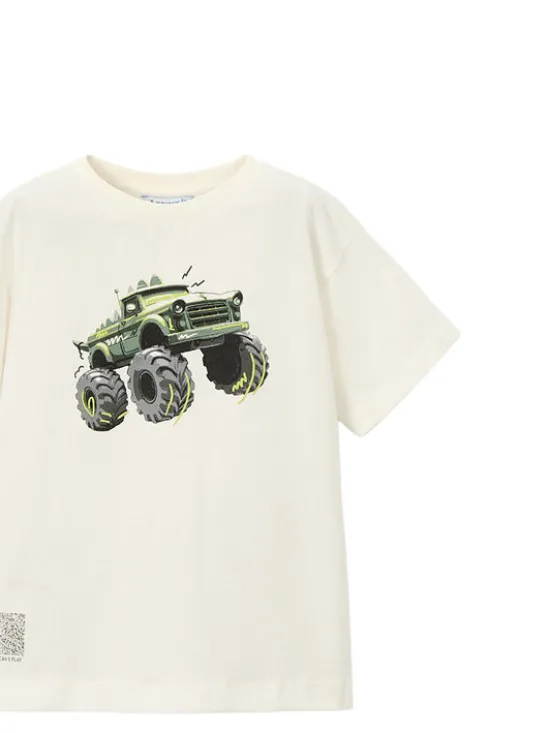 Mayoral T-Shirt 3069 Biały Regular Fit