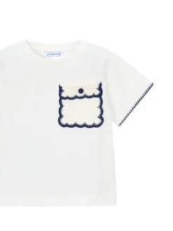 Mayoral T-Shirt 3013 Écru Regular Fit