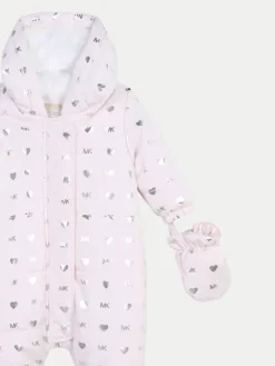 MICHAEL KORS KIDS Kombinezon zimowy R30136 Różowy Regular Fit