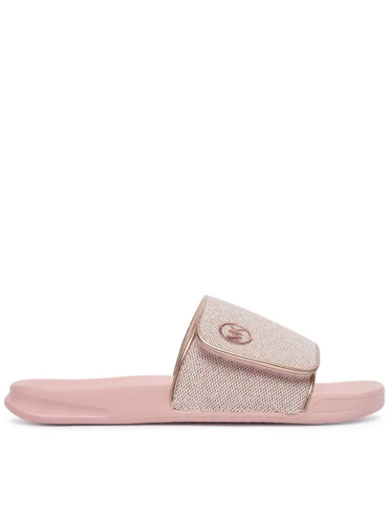 MICHAEL Michael Kors Klapki Jett Darby MK04190731 Różowy