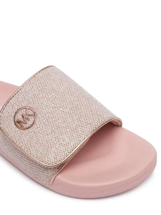 MICHAEL Michael Kors Klapki Jett Darby MK04190731 Różowy
