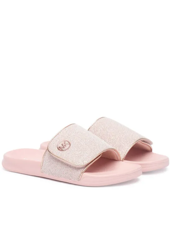 MICHAEL Michael Kors Klapki Jett Darby MK04190731 Różowy