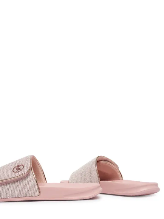 MICHAEL Michael Kors Klapki Jett Darby MK04190731 Różowy