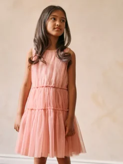 minimi Sukienka elegancka C2 Różowy Regular Fit
