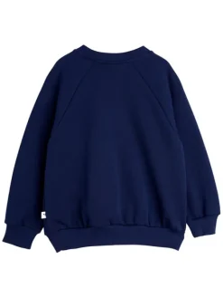 MINI RODINI Bluza Bow 2512012960 Granatowy Regular Fit