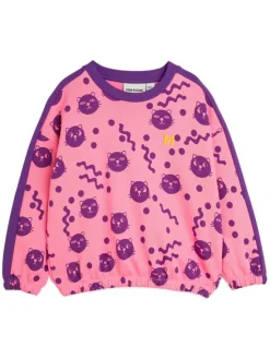 MINI RODINI Bluza Squiggly Cats 2512012228 Różowy Regular Fit