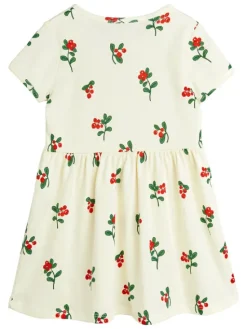 MINI RODINI Sukienka codzienna 2525010311 Biały Regular Fit