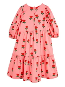 MINI RODINI Sukienka codzienna Roses 2515010528 Różowy Regular Fit