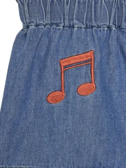 MINI RODINI Szorty jeansowe 2523014060 Niebieski Regular Fit